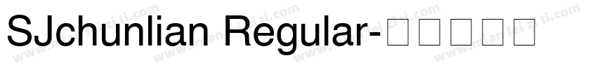 SJchunlian Regular字体转换